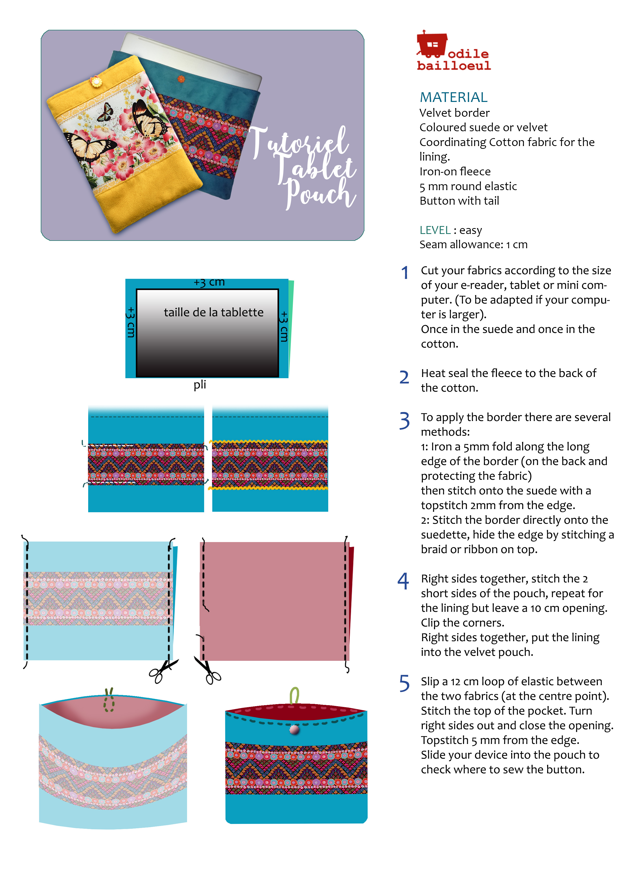 Tutorial tablet case